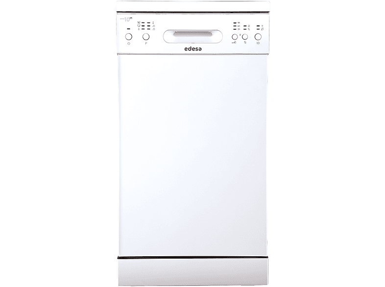 Lavavajillas libre instalación 45 cm - Edesa EDW-4610 WH, 10 servicios, 6 programas, 44,8 cm, Inox