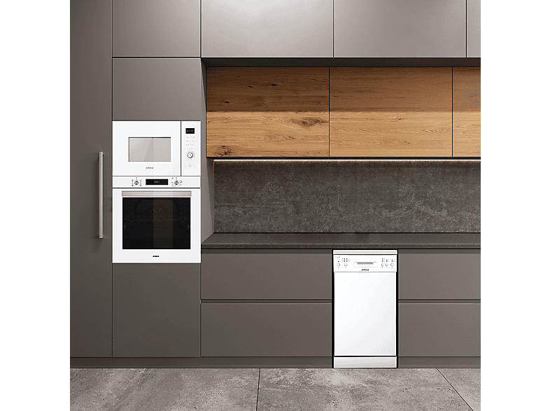 Lavavajillas libre instalación 45 cm - Edesa EDW-4610 WH, 10 servicios, 6 programas, 44,8 cm, Inox