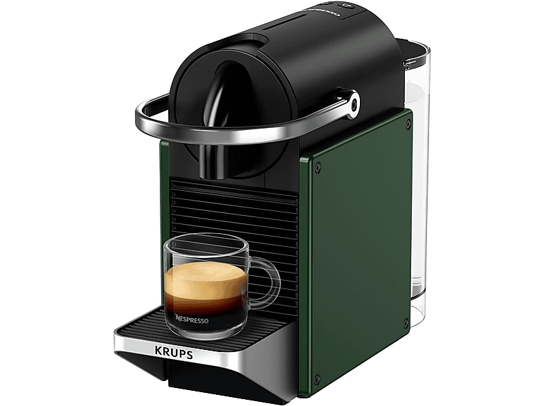 Cafetera de cápsulas - Krups XN306310, 19 bar, 1260 W, Negro, Verde