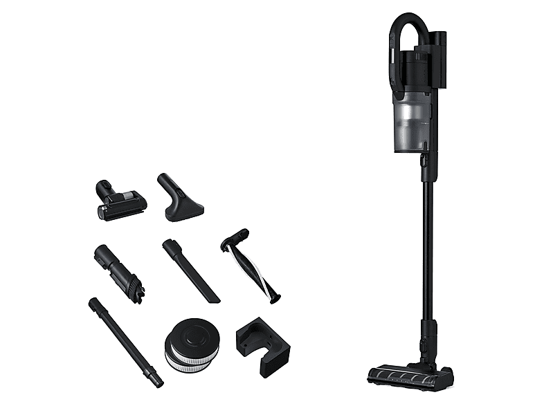 Aspiradora escoba sin cable - Nilfisk S1 Pet Care, 550 W, Potencia de succión 550 W, Depósito 0,8 l, Autonomía 60Min., Negro