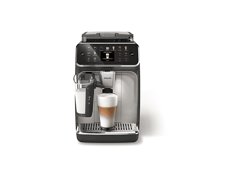 Máquina espresso - Philips 5500 series EP5547/90, 15 bar, 1500 W, 0,26 l, 2 tazas, Gris