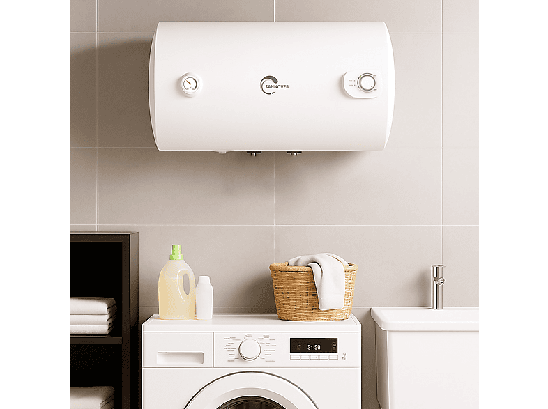 Termo eléctrico - Sannover Bypso Horizontal 150, blanco