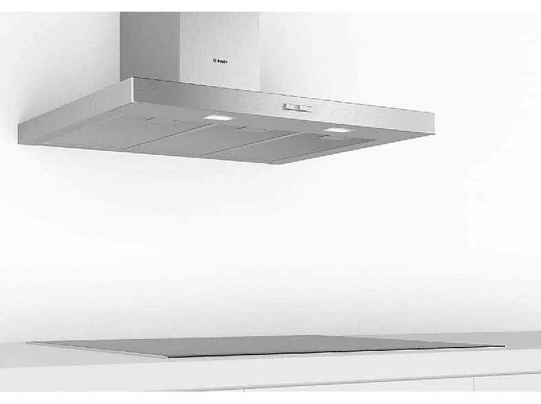 Campana - Bosch DWB96BC50, Decorativa, 590 m3/h, 3 velocidades, 90 cm, Inox