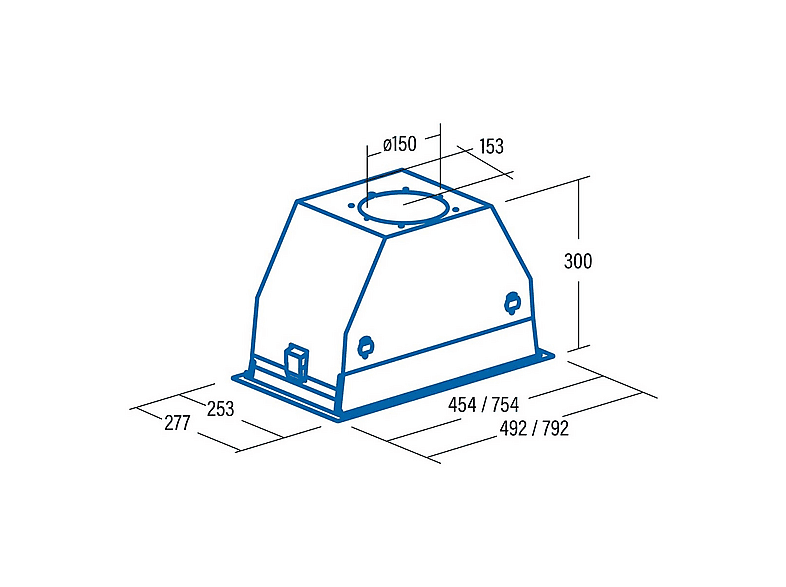Campana grupo filtrante - Cata GC Dual A BK 75, Integrable, 820m3/h, 4 niveles, 79.2 cm, Negro