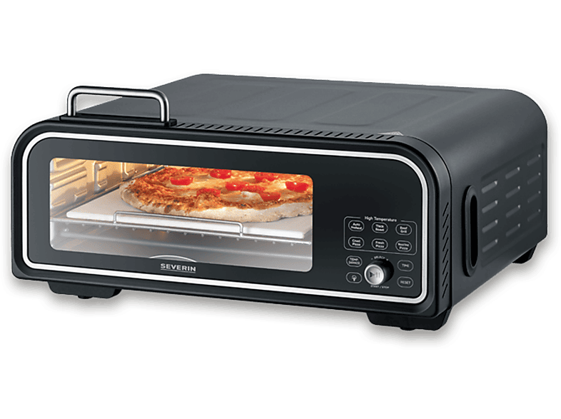 Horno de pizza - Severin PG 8575, 2000 W, 18 l, Negro