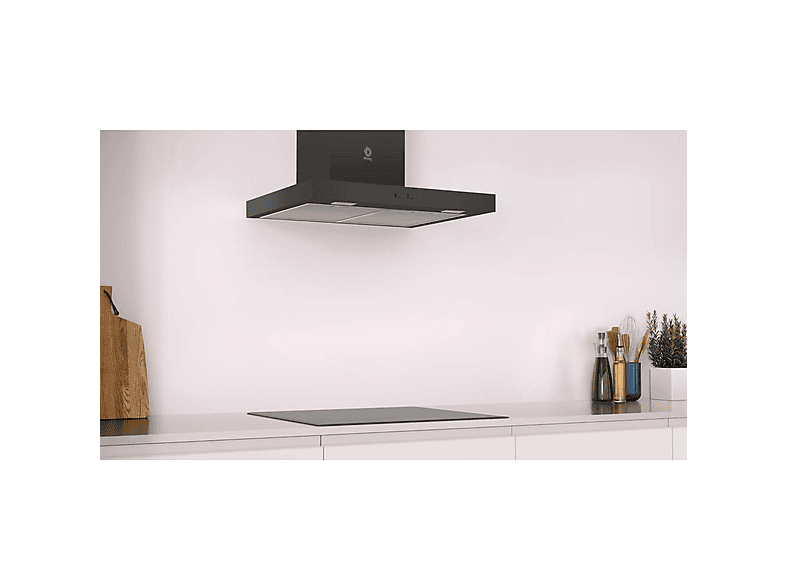 Campana decorativa - Balay BAL3BC066MN, 3 velocidades, 621 m³/h, 600 mm, Inox