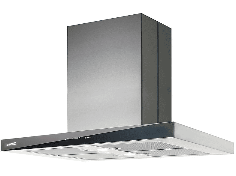 Campana decorativa - Cata LEGEND 7000 XGBK, 9 velocidades, 530 m³/h, 695 mm, Inox