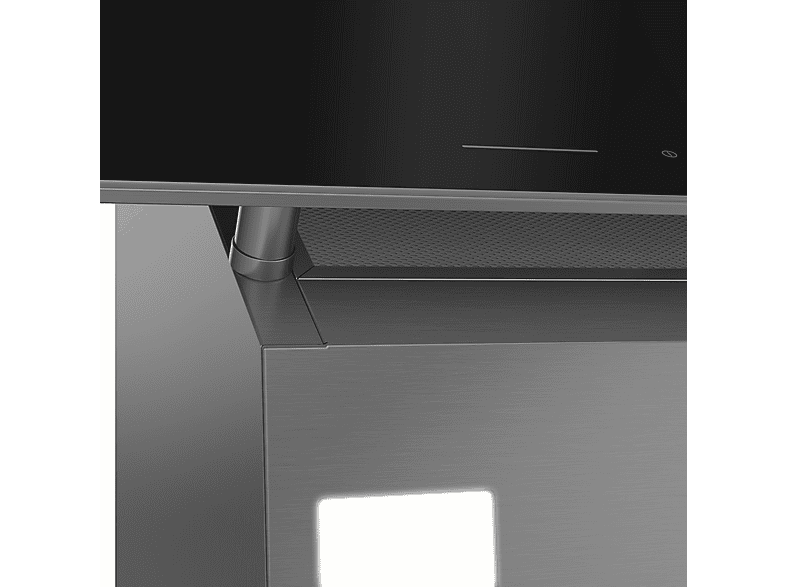 Campana decorativa - Beko BHCA66641BBHS 7704331206, 4 velocidades, 445 m³/h, 595 mm, Cristal Negro