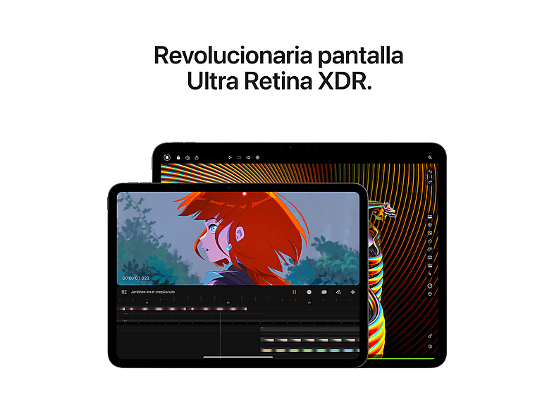 Tablet - Apple MNXD3TY/A, 128 GB, Gris espacial, 11 " Retina, 8 GB RAM, Chip M2 de Apple, Tablet iOS