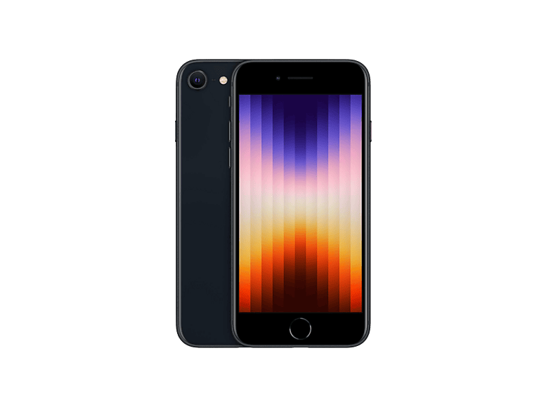 Smartphone - Apple iPhone SE, Negro, Móvil iOS, 64 GB, 4 GB RAM, 4,7 " IPS, Anti-huellas, Chip A15 Bionic, 2018 mAh