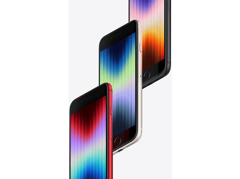 Smartphone - Apple iPhone SE, Negro, Móvil iOS, 64 GB, 4 GB RAM, 4,7 " IPS, Anti-huellas, Chip A15 Bionic, 2018 mAh