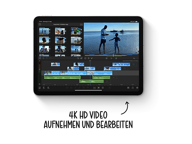 Tablet - Apple iPad Air, 64 GB, Verde, 10,9 " HD, 4 GB RAM, Apple, A14, Tablet iPadOS