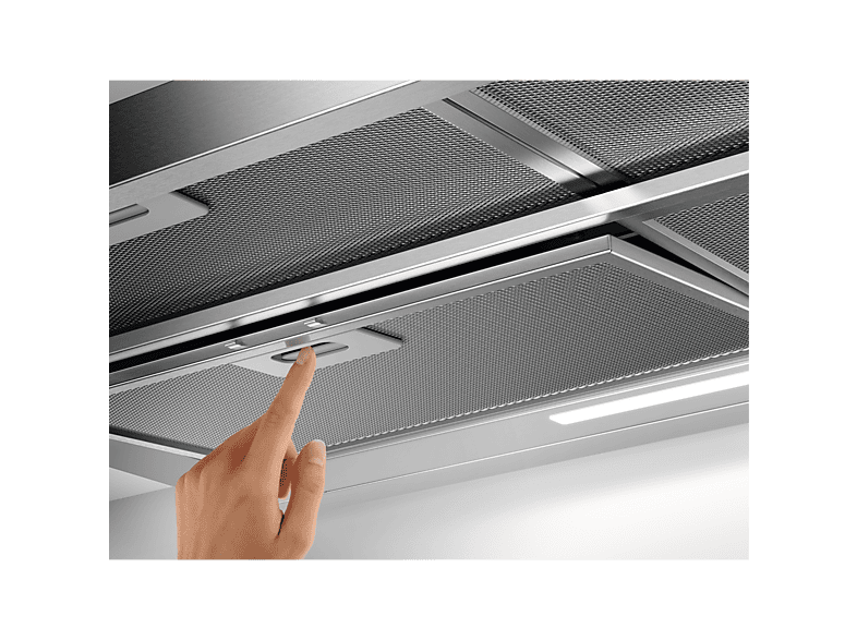 Campana extraíble - AEG Serie 5000 Extractor DPE5960M, 3 velocidades, 445 m³/h, 900 mm, Grey