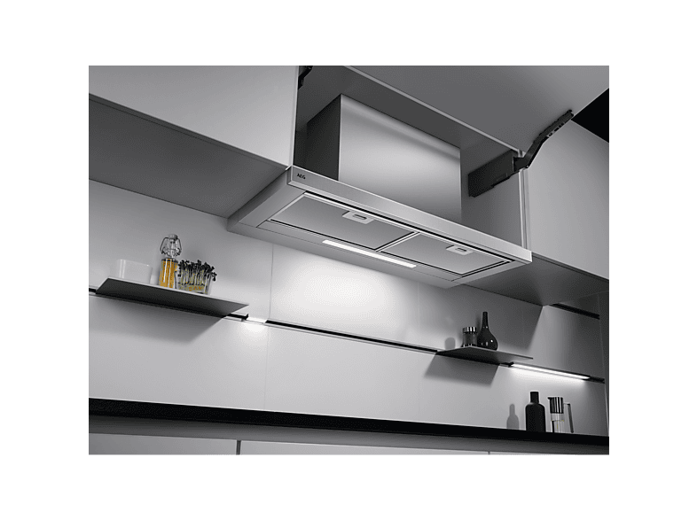 Campana extraíble - AEG Serie 5000 Extractor DPE5960M, 3 velocidades, 445 m³/h, 900 mm, Grey