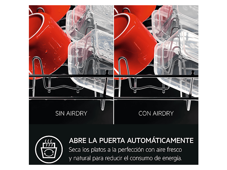 Lavavajillas libre instalación 60 cm - AEG Serie 6000 SatelliteClean FFB53627ZW, 13 servicios, 8 programas, 600 mm, Blanco