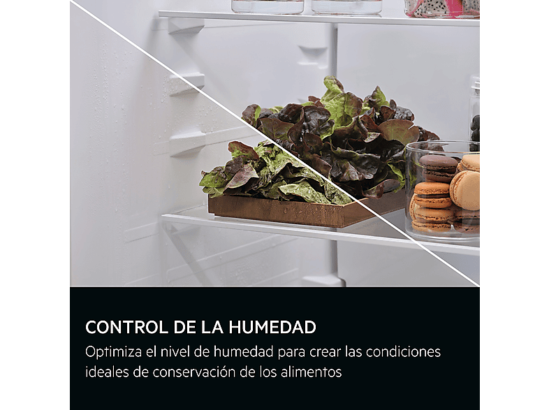 Frigorífico combi - AEG ORC6N321DW, No Frost, Altura 1870 mm, Capacidad 328 l, Blanco Polar