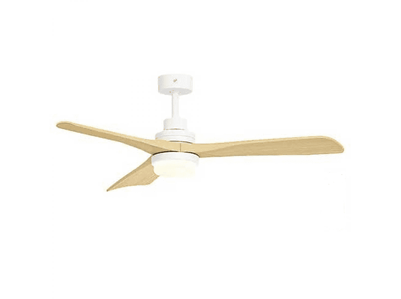 Ventilador de techo - Soler & Palau HTD-130, 50 W, 6 velocidades, Blanco / Madera