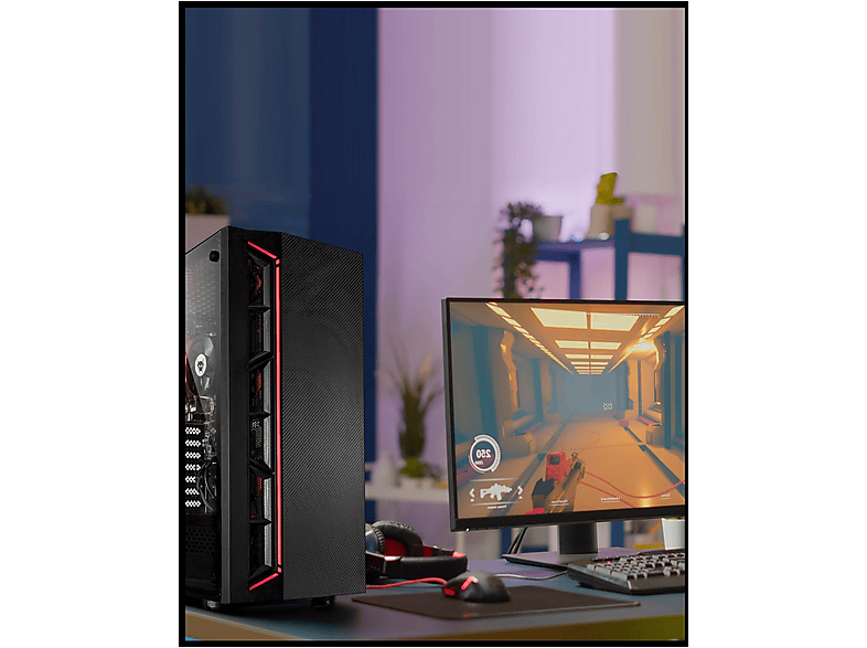 Pack PC gaming - Beastcom Q3 Essential Gaming, AMD Ryzen™ 5 3400G, 16 GB RAM, 512 GB SSD, Radeon™ RX Vega 11, Windows 11 Home, (ref. 143520593)
