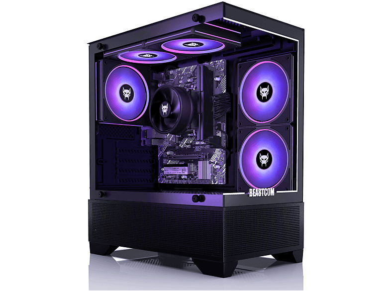 PC Gaming - Beastcom Q3 Essential Gaming, AMD Ryzen™ 5 8600G, 16 GB RAM, 1 TB SSD, Radeon™ 760M, Windows 11 Home, Negro