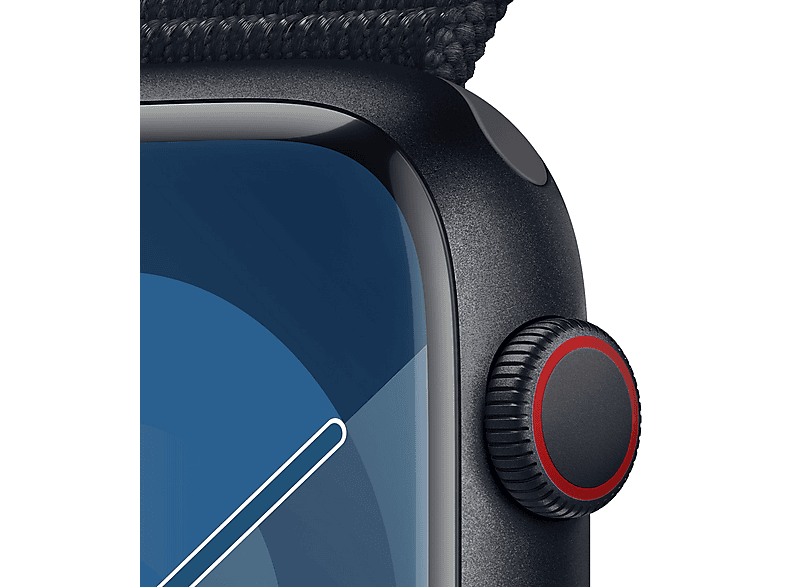 Smartwatch - Apple 1561464 A.WATCH S9 45 MI AL MI SL CEL-YPT, Talla única, Aluminio, Medianoche