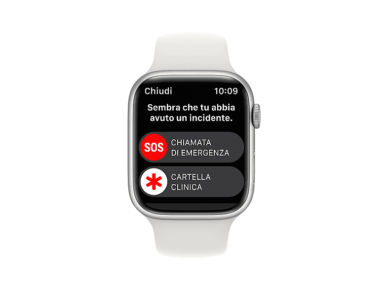Smartwatch - Apple 1540054 APPLE WATCH S8 41 SIL AL WT SP GPS., Talla única, Aluminio, Plata