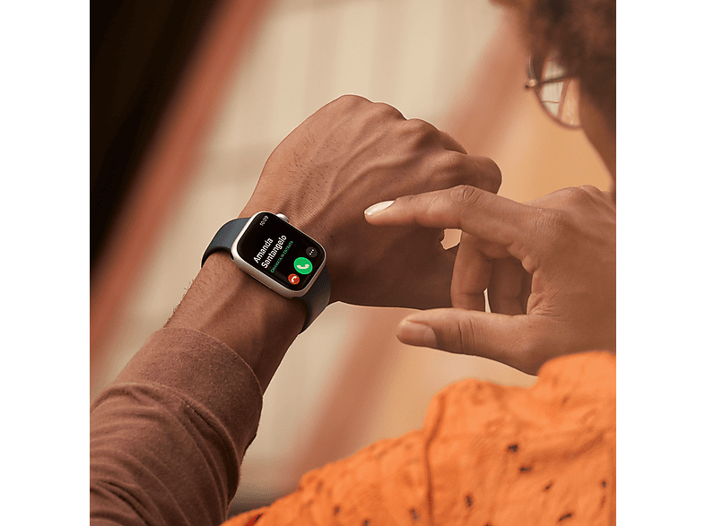Smartwatch - Apple 1540046 APPLE WATCH S8 45 MID AL MID SP GPS, Talla única, Aluminio, Medianoche