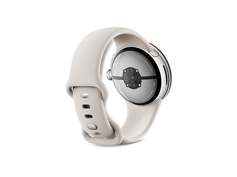 Smartwatch - Google PIXEL WATCH 3 41MM SILVER, S-L, Aluminio 100% reciclado, Porcelana
