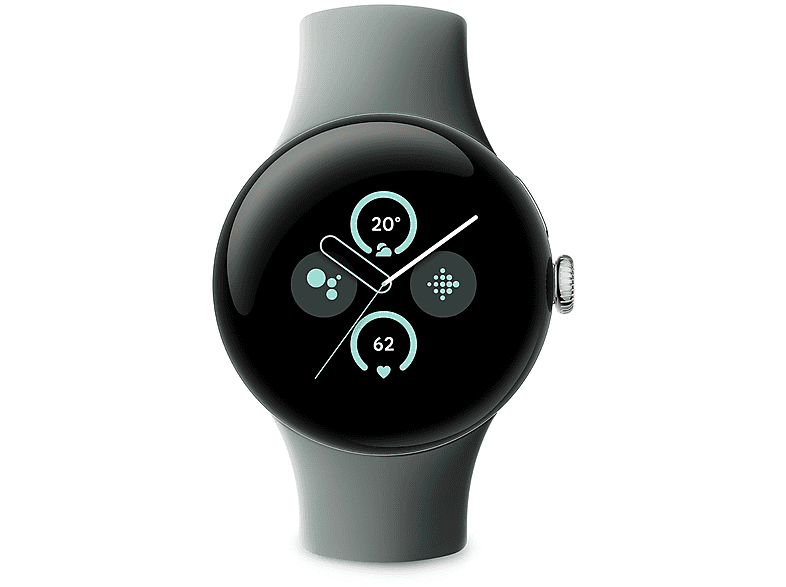 Smartwatch - Google Pixel Watch 2, S/L, Aluminio, Verde