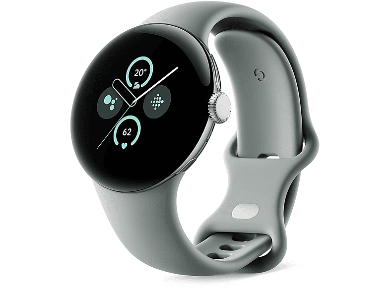 Smartwatch - Google Pixel Watch 2, S/L, Aluminio, Verde