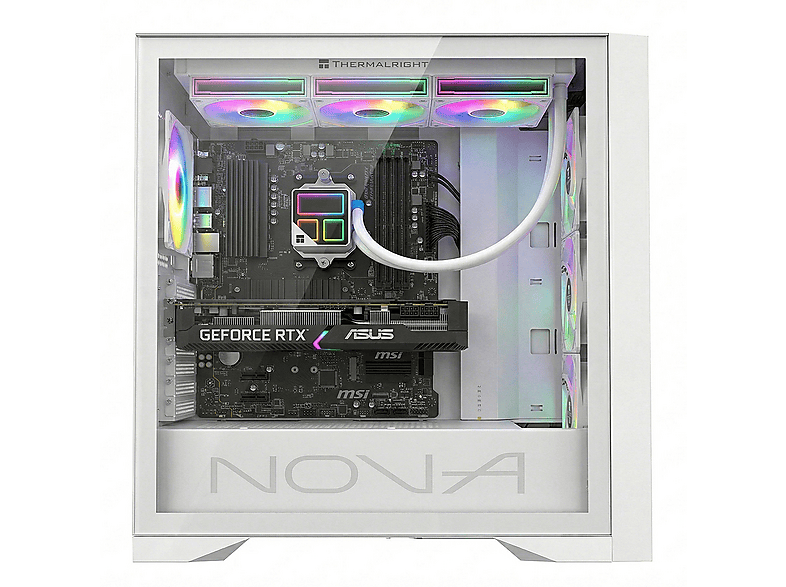 PC Gaming - PC Racing INTEL I9 ORDENADOR SOBREMESA, Intel® Core™ i9 12900KF, 32 GB RAM, 2 TB SSD, GeForce RTX™ 5060, Windows 11 Pro, Blanco
