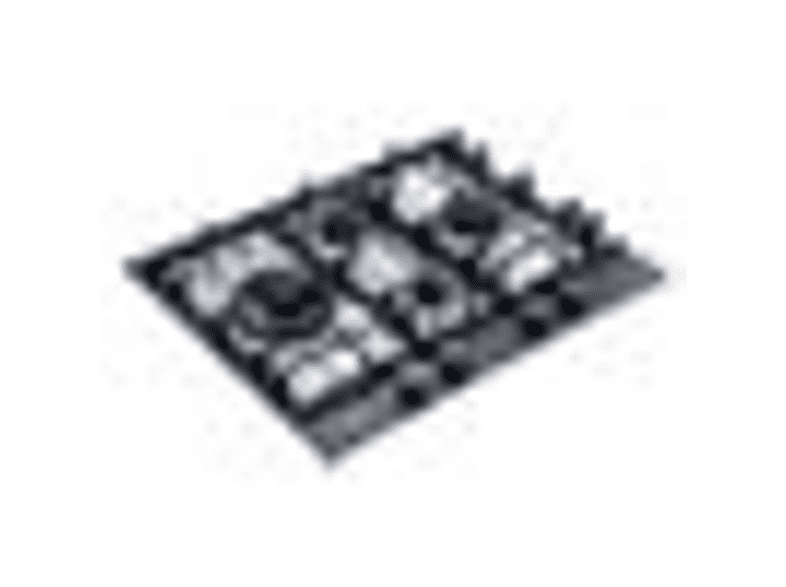 Placa de gas - Smeg HAHG6D5TX, 4 zonas, Gas NaturalGas ButanoGas Propano, 65 cm, Negro