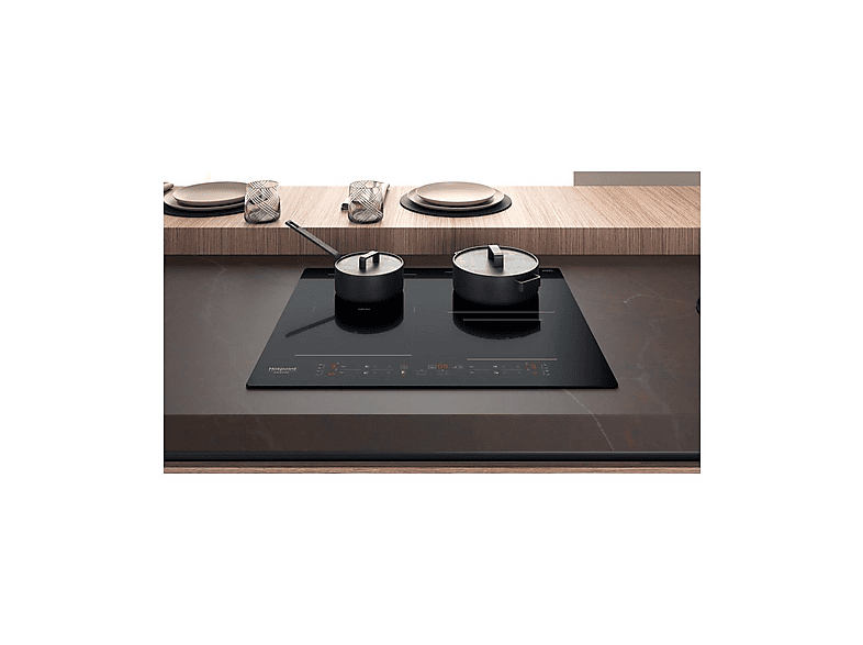 Placa de inducción - Hotpoint 528, 4 zona(s) zonas, 590 mm, Black