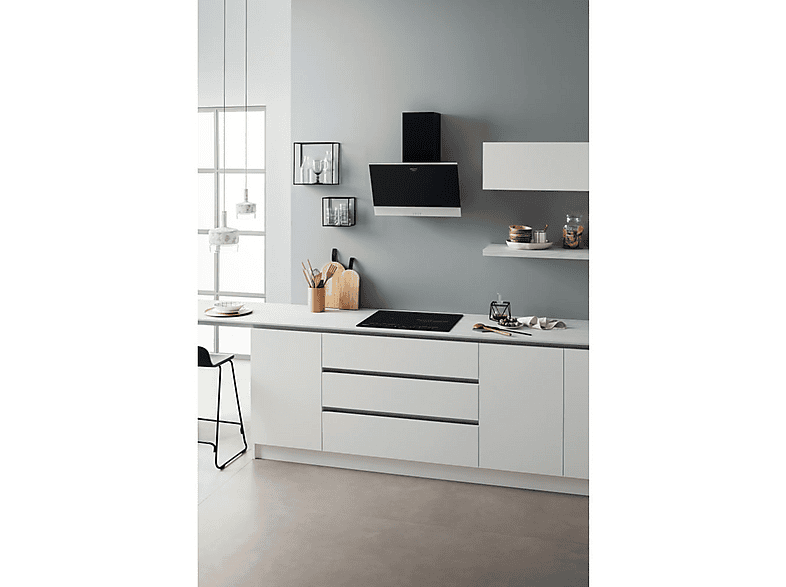 Placa de inducción - Hotpoint 528, 4 zona(s) zonas, 590 mm, Black