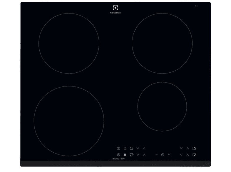 Placa de inducción - Electrolux LIR60430, 4 zonas, 56 cm, Negro