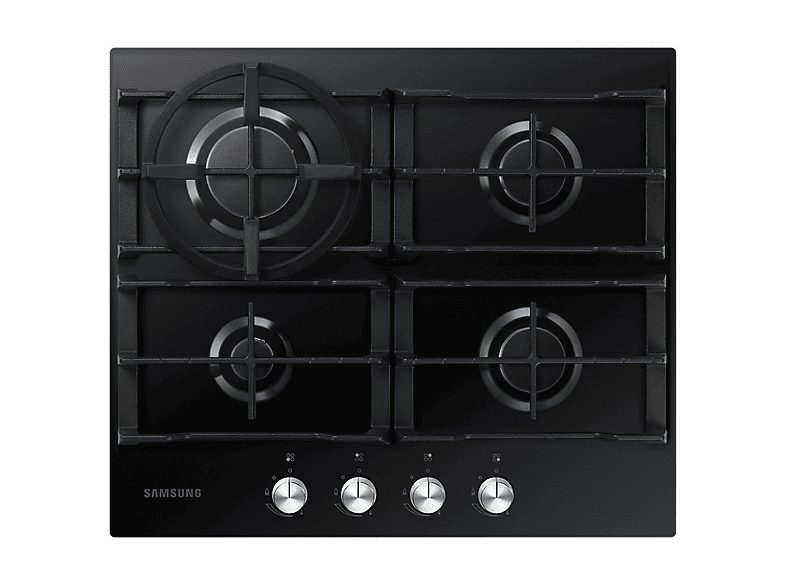 Placa de gas - Samsung NA64H3010AK, 4 zonas, 60 cm, Negro