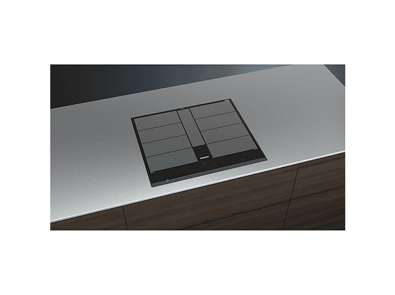 Placa de inducción - Siemens EX651LYC1F, 4 zonas, 592 mm, Negro