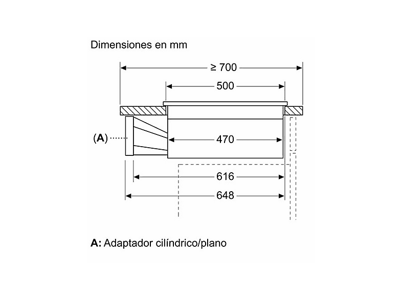 Placa de inducción - Bosch PVS811B16E, 4 zona(s) zonas, 802 mm, Black