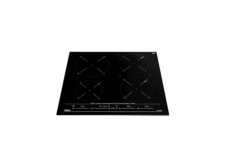 Placa de inducción - Teka 112500023, 4 zona(s) zonas, 606 mm, Negro