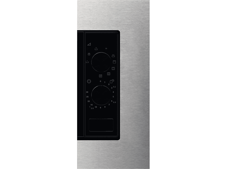 Microondas integrable - Electrolux 947608883, 1200 W, 6 potencia, 20 l, inox, gris