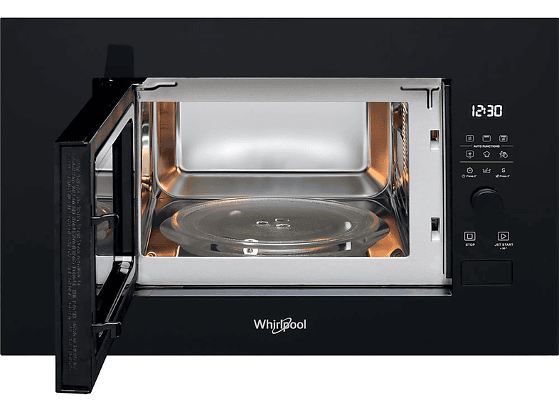 Microondas integrable - Whirlpool WMF200G NB, 1200 W, 6 potencia, 20 l, Negro
