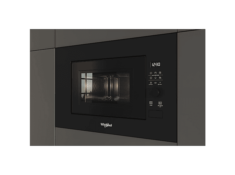 Microondas integrable - Whirlpool WMF200G NB, 1200 W, 6 potencia, 20 l, Negro