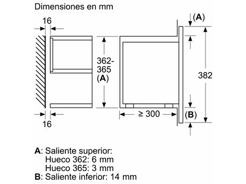 Microondas - Siemens BE732R1B1, 2,050 W, 5 potencia, 21 l
