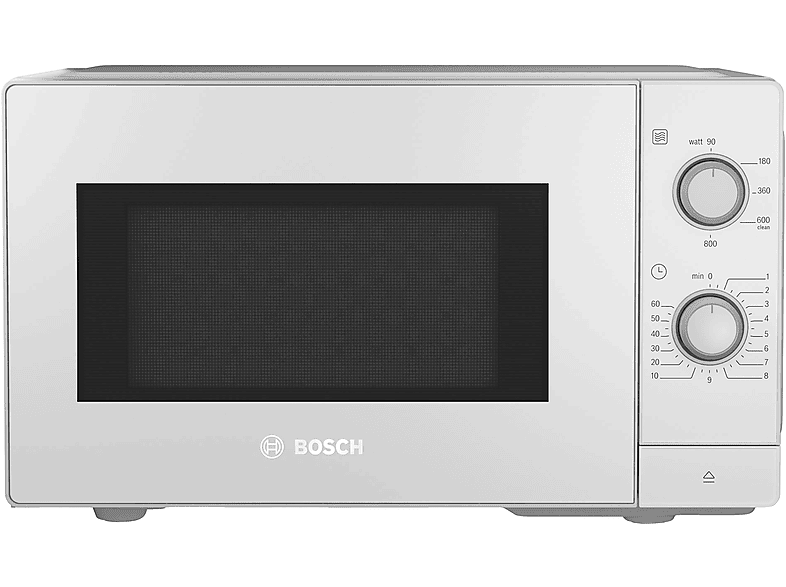 Microondas libre instalación - Bosch FFL020MW0, 800 W, 5 potencia, 20 l, Blanco