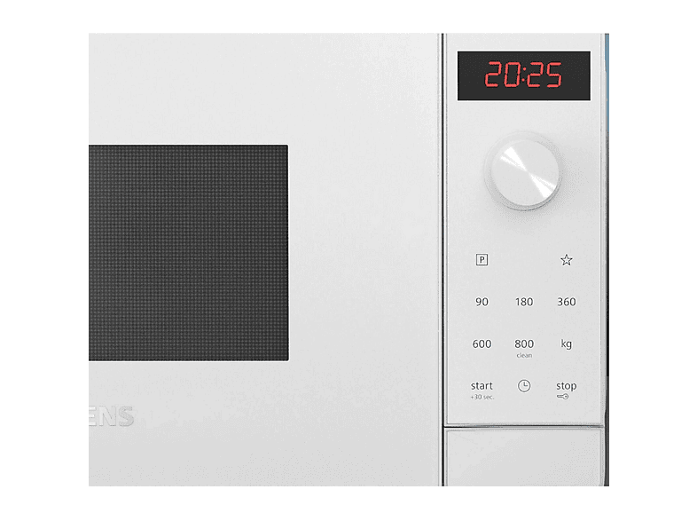 Microondas libre instalación - Siemens FF023LMW0, 800 W, 5 potencia, 20 l, Blanco