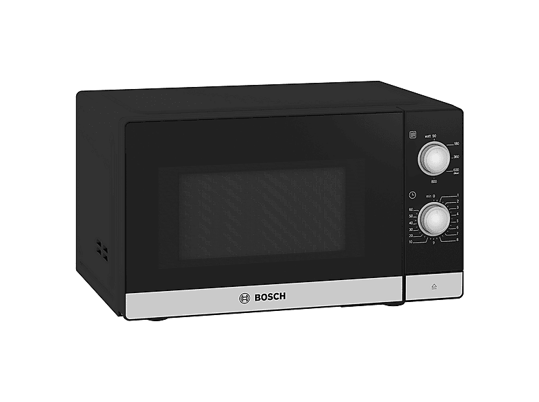 Microondas libre instalación - Bosch FFL020MS2, 800 W, 5 potencia, 20 l, Negro, Acero inoxidable