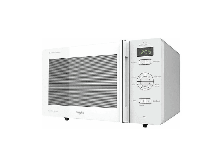 Microondas libre instalación - Whirlpool MCP 345 WH, 800 W, 6 potencia, 25 l, Blanco