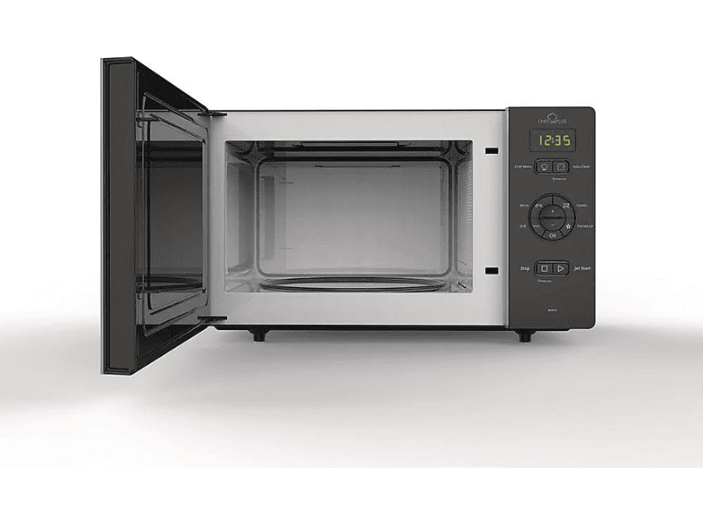 Microondas libre instalación - Whirlpool MCP 347 SL, 900 W, 6 potencia, 25 l, Negro