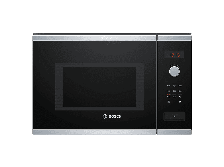Microondas integrable - Bosch Bosch Serie 4 BFL553MS0 microondas Integrado Microondas combinado 25 L 900 W Negro, Acero inoxidable, 1450 W, 4 potencia