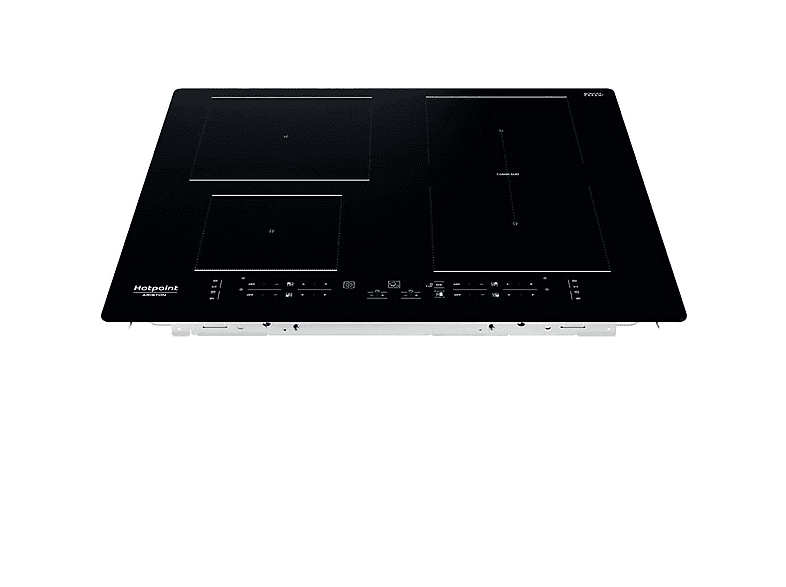 Placa de inducción - Hotpoint HB 4860B NE, 4 zona(s) zonas, 590 mm, Black