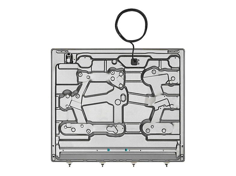 Placa de gas - Smeg SRV864POGH, 4 zonas, Gas Natural Gas Butano Gas Propano, 59,5 cm, Crema de